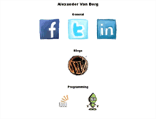 Tablet Screenshot of alexandervanberg.com